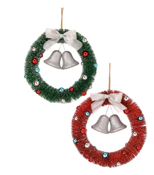 Glittered Sisal Wreath Ornament