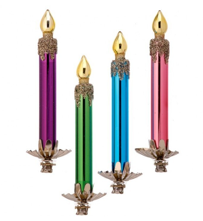 Retro Candle Clips