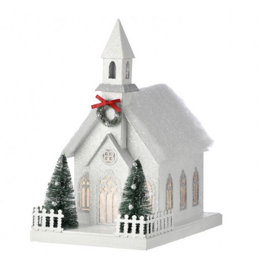 Cardboard Christmas Country Church