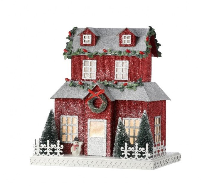 Cardboard Christmas City House