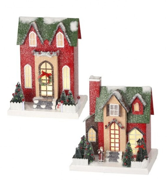 Tall Christmas Village House