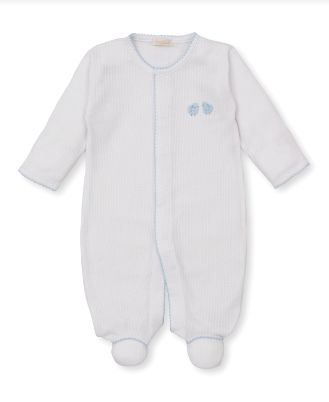 Kissy Kissy Baa Baa Baby Sheep Footie- Blue