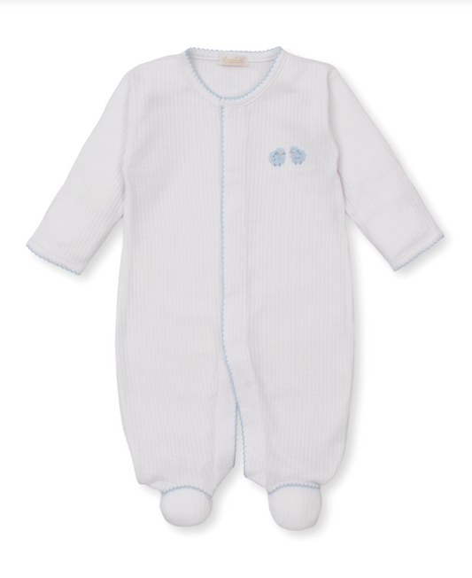 Kissy Kissy Baa Baa Baby Sheep Footie- Blue