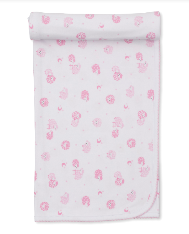 Kissy Kissy Baa Baa Baby Sheep Blanket- Pink