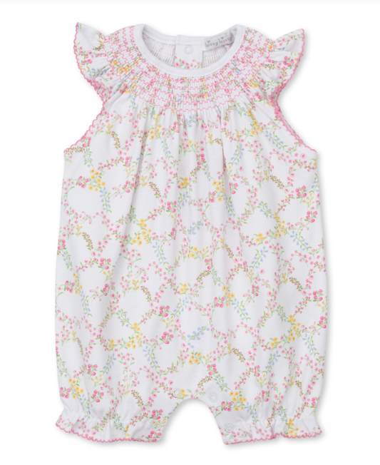 Kissy Kissy Garden Trellis Smocked Playsuit
