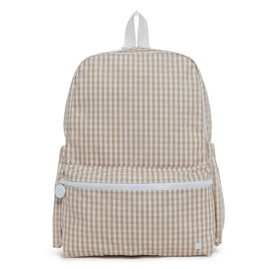 TRVL Backpacker- Gingham Khaki