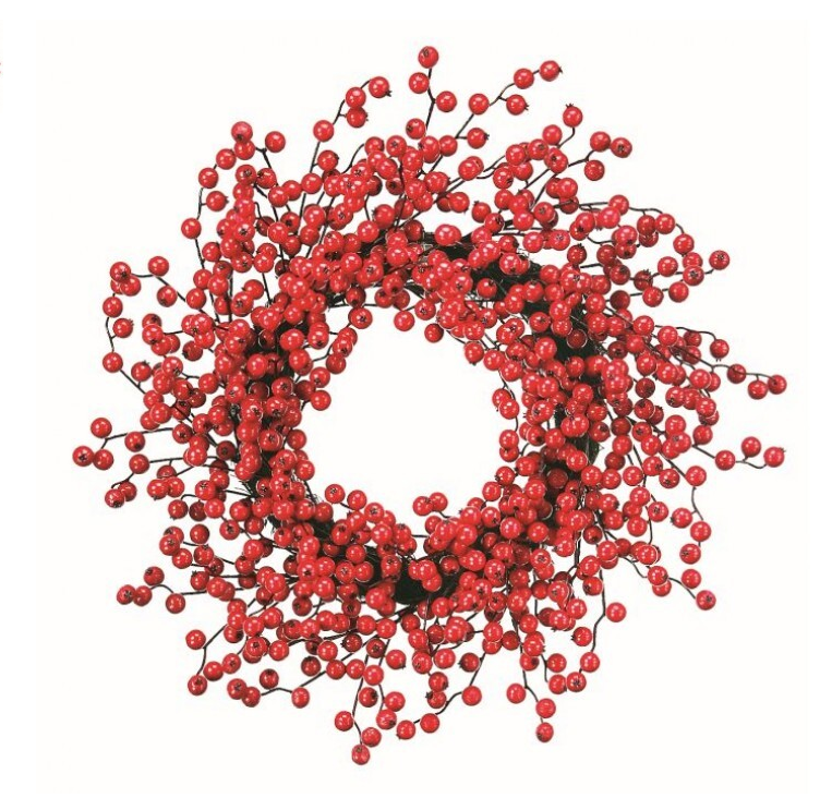 24" Red Berry Wreath