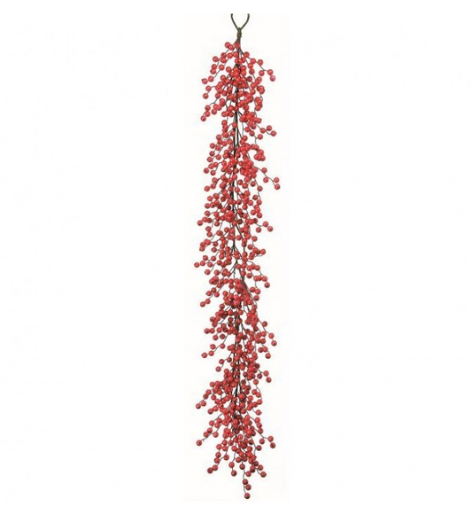 60" Red Berry Garland