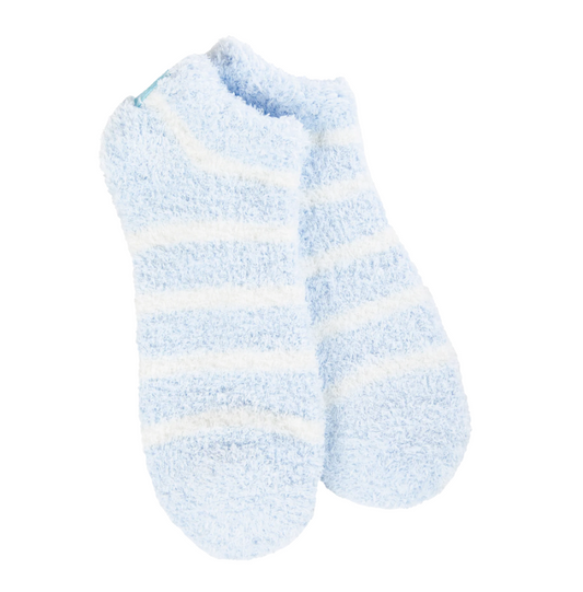 Cozy Low Oxford Blue Stripe Socks