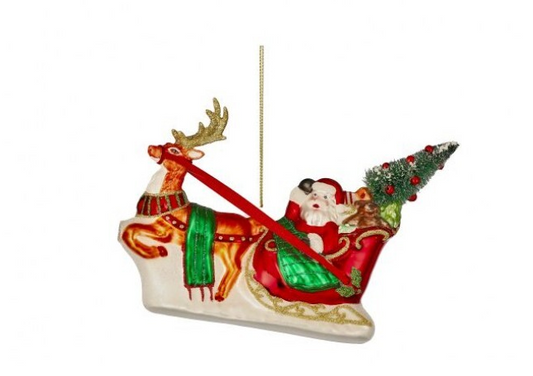 Santa's Sleigh Ornament