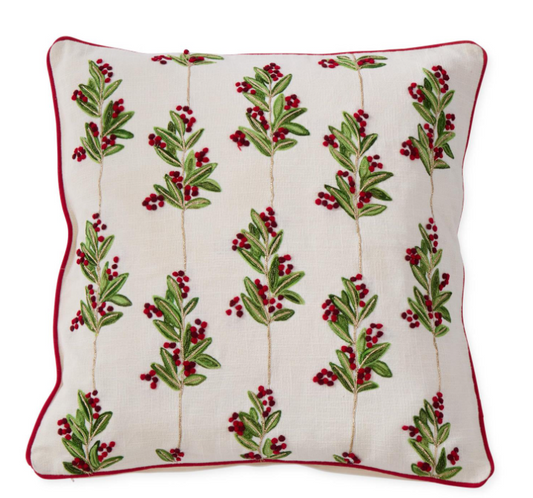 Scattered Holly Pillow