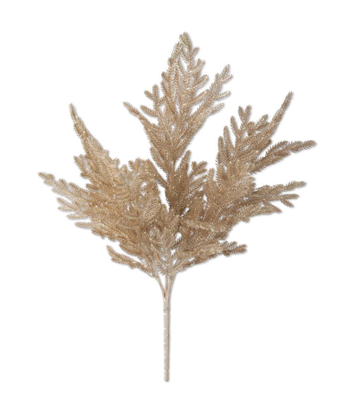 Gold Glittered Pine Stem