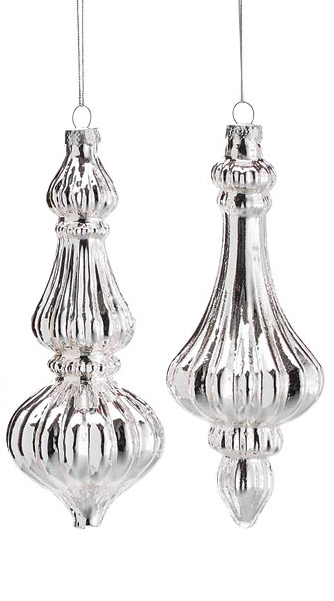 Silver Finial Ornament