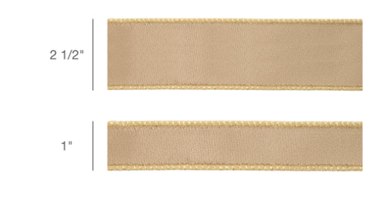 Reversible Latte Velvet Ribbon