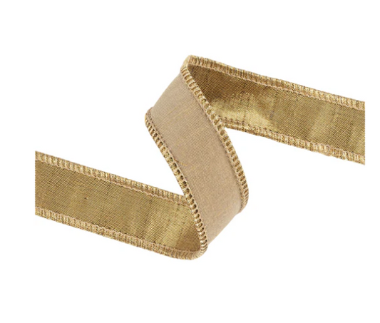 Skinny Gold Dupioni Ribbon