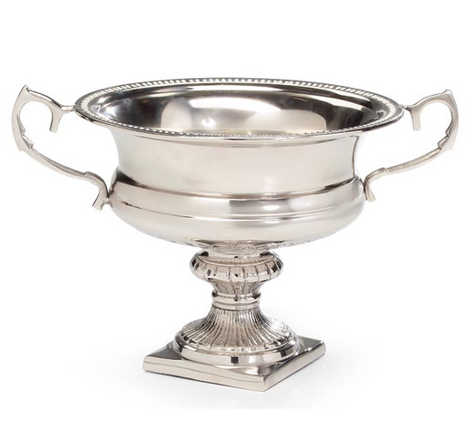 Silver Pedestal Urn Vase