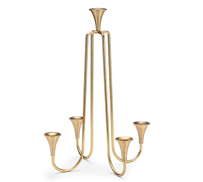 Gold Chandelier Candle Holder