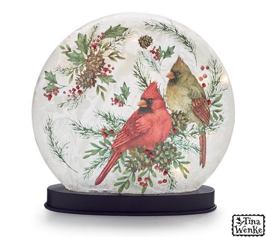 Cardinal Light Up Globe