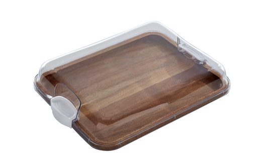 Farberware Build-A-Board Acacia Charcuterie Board with Lid
