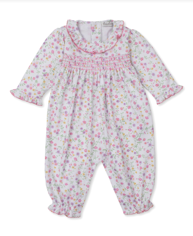 Kissy Kissy Autumn Gardens Smocked Playsuit