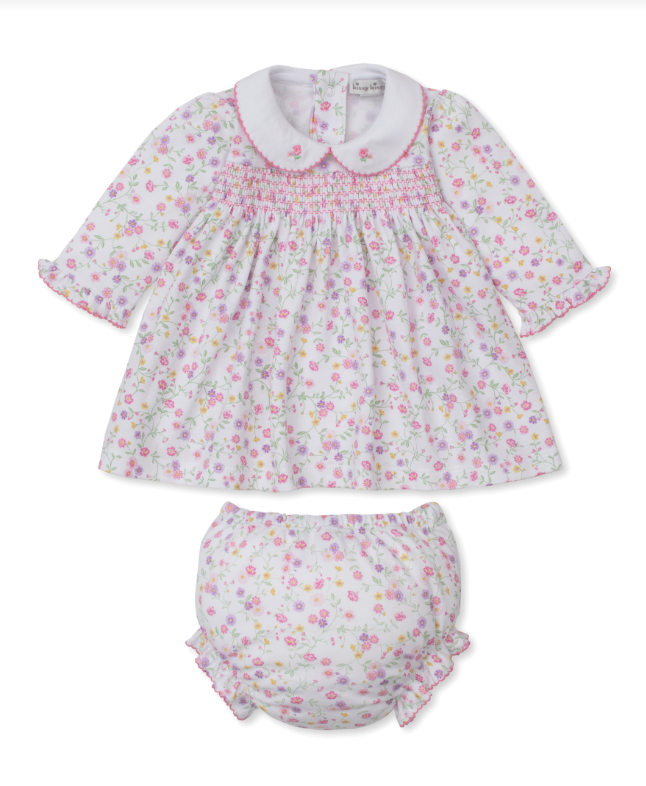 Kissy Kissy Autumn Gardens Smocked Dress Set