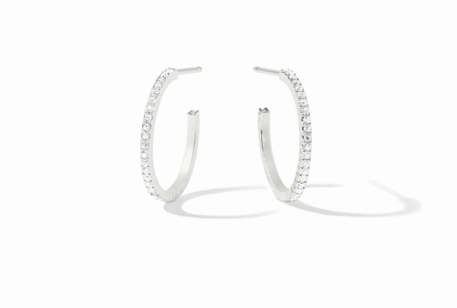 Julie Vos SILVER Windsor Hoop Earring