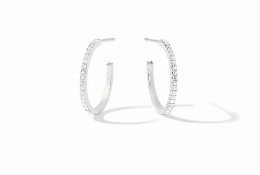 Julie Vos SILVER Windsor Hoop Earring