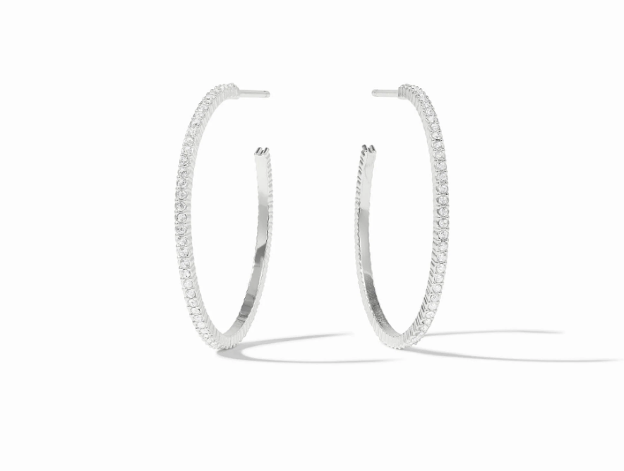 Julie Vos SILVER Windsor Hoop Earring