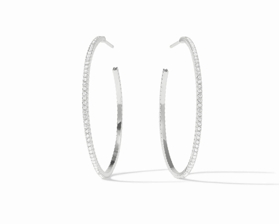 Julie Vos SILVER Windsor Hoop Earring