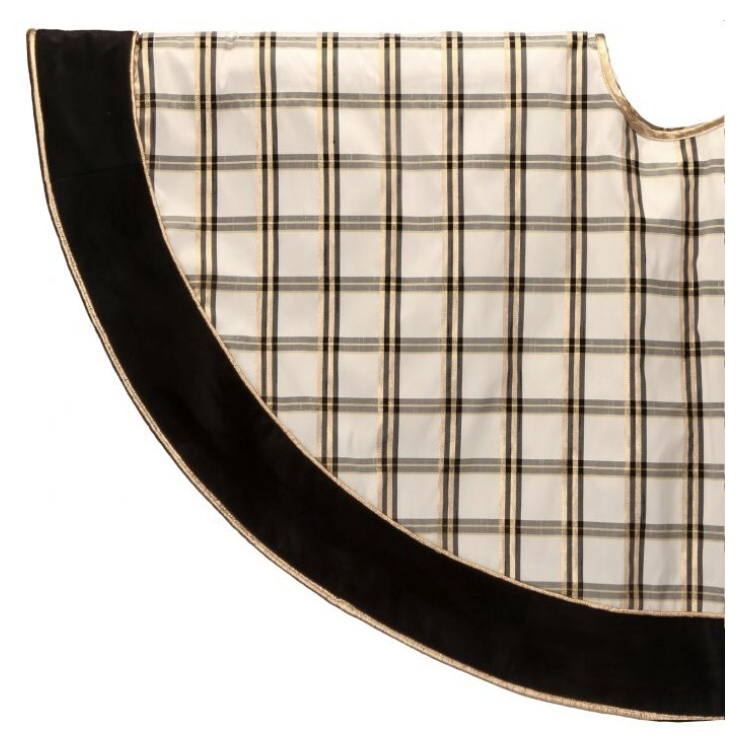 54" Dupioni Plaid Tree Skirt