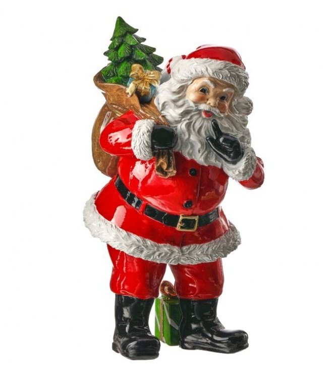 Santa with Toy Sack Figurine