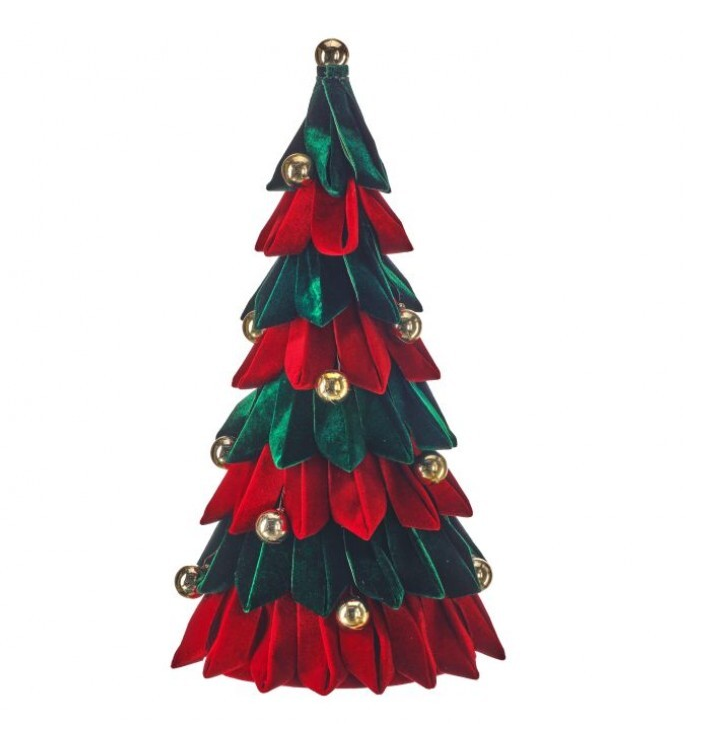 Velvet Loop Tree with Ornaments