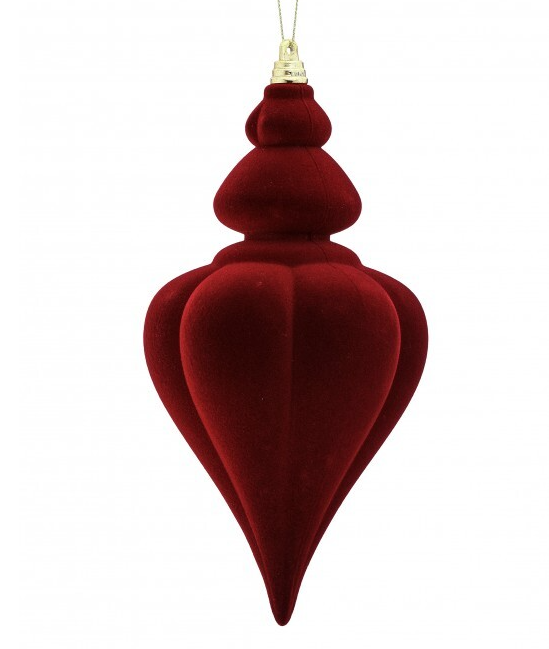 Flocked Finial Ornament