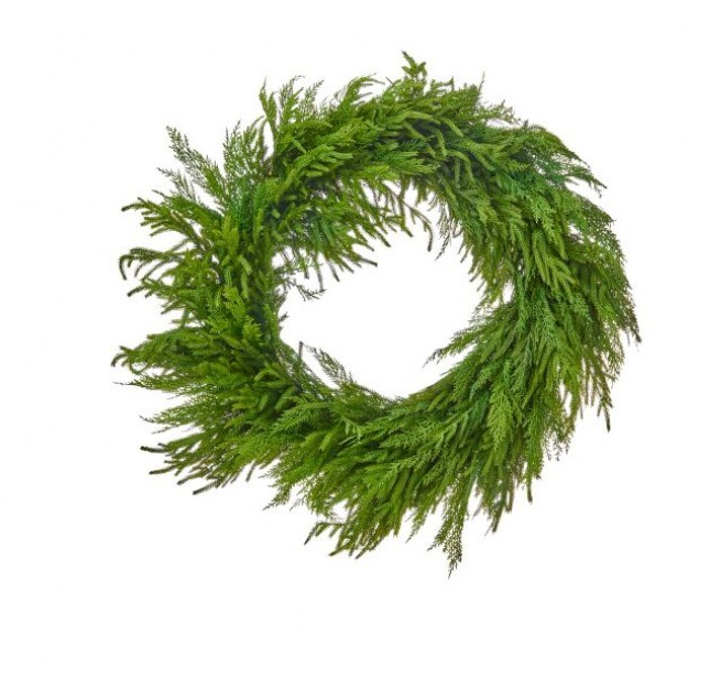 Real Touch Norfolk Pine Wreath