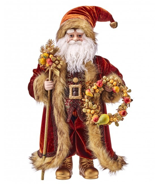 Charleston Santa with Fruit Wreath