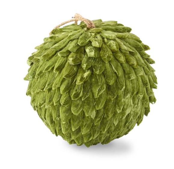 Green Petal Leaf Ball Ornament