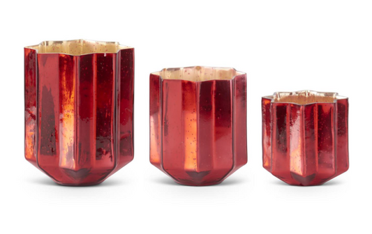 Mercury Glass Star Container