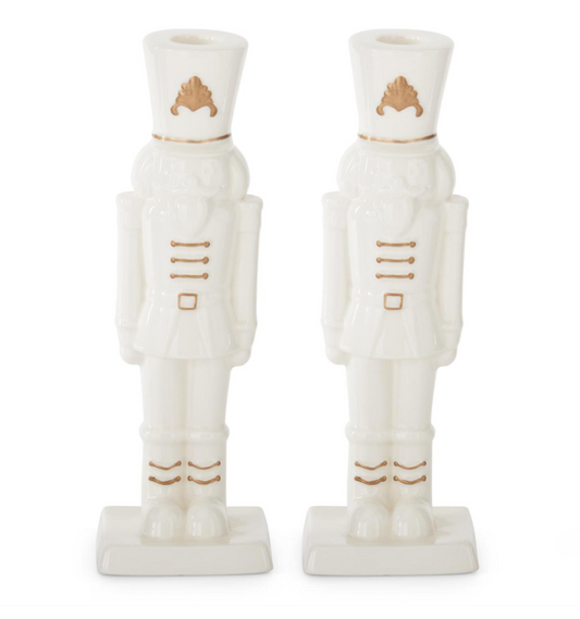 Nutcracker Taper Candleholder Set
