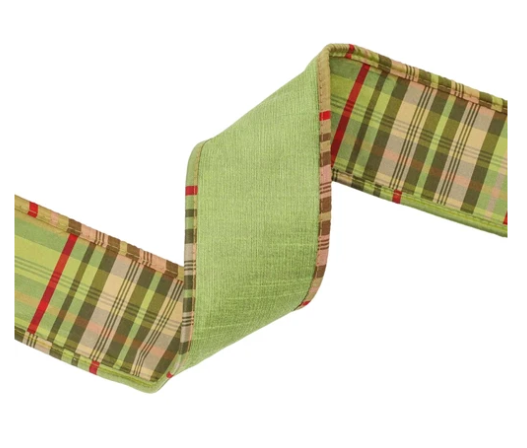 2.5" Wired Reversible Dupioni - Moss
