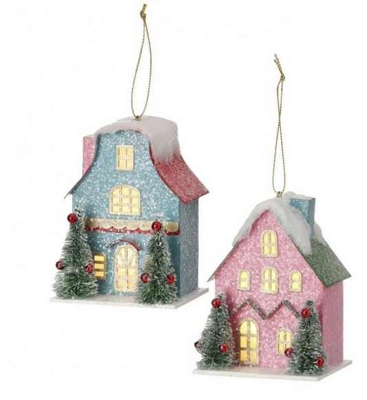 Glitter Manor House Ornament