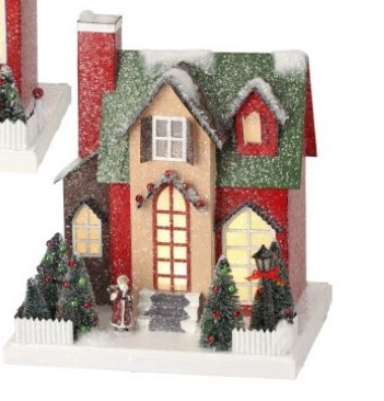 Tall Christmas Village House