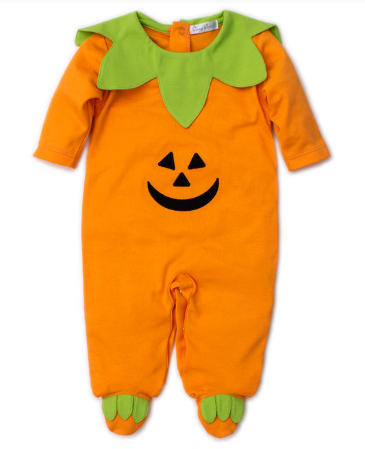 Kissy Kissy Ghostly Cheer Pumpkin Footie