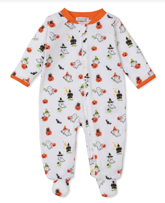 Kissy Kissy Ghostly Cheer Zip Footie