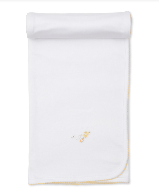 Kissy Kissy Baby Duck Hand Embroidered Blanket