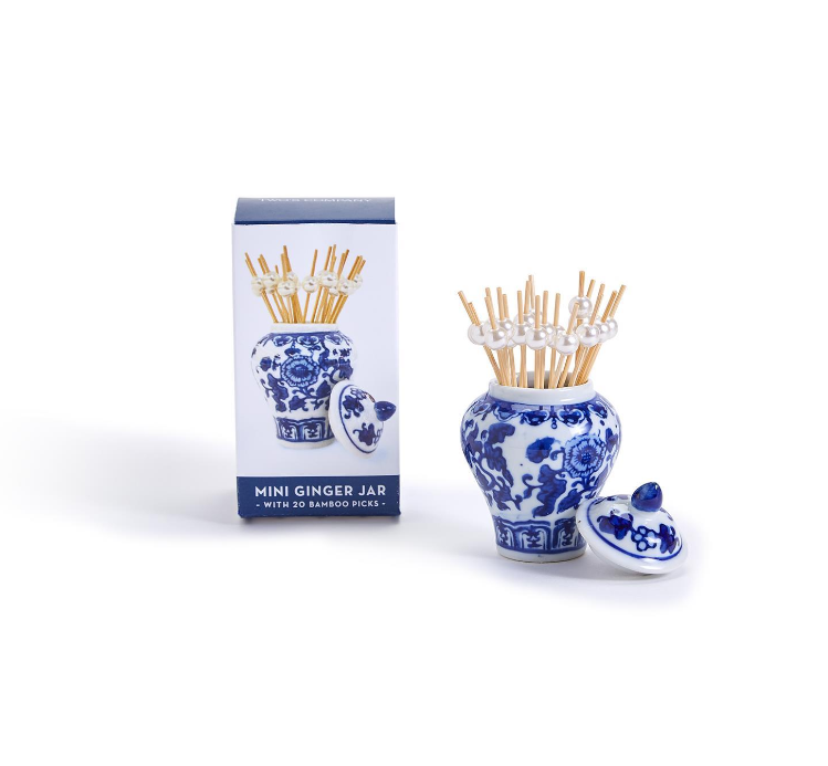 Mini Ginger Jar Toothpick Holder