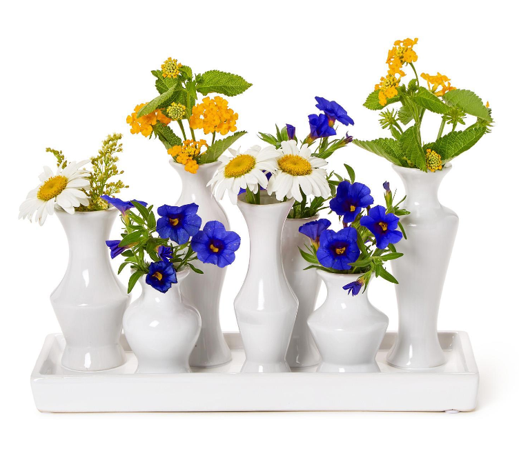 Symphony White Stoneware Multi Vase