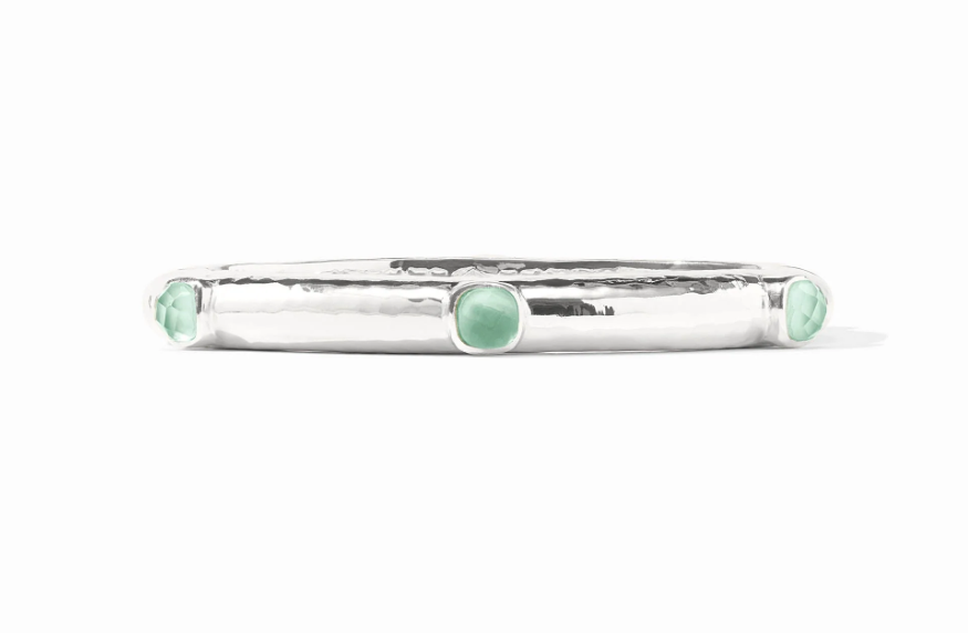 Julie Vos SILVER Catalina Hinge Bangle
