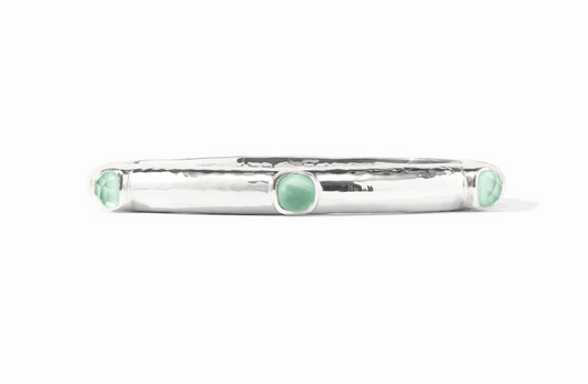 Julie Vos SILVER Catalina Hinge Bangle