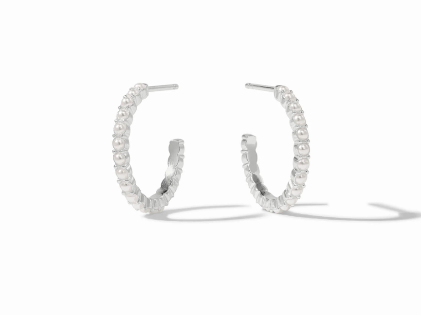 Julie Vos SILVER Juliet Hoop Earring
