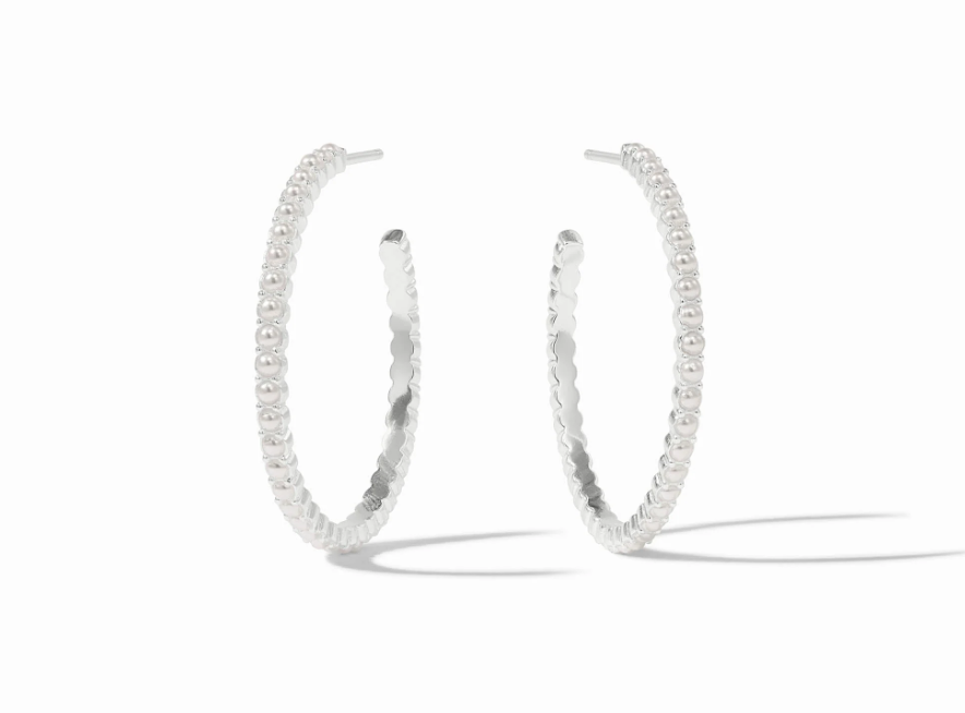 Julie Vos SILVER Juliet Hoop Earring
